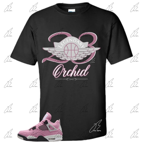 Air Jordan 4 Orchid/Pink Matching Shirt,23 Wing Graphic Tee,Best Gift,Woman - Picture 3 of 4